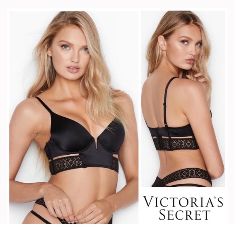 VICTORIA SECRET VERY SEXY LONG LINE DEEP PLUNGE BRA NWOT